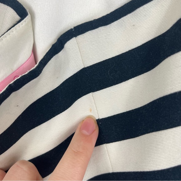 Lilly Pulitzer Payton Navy & White Striped Strapless Dress in Swizzle Stripe 6 - Picture 10 of 10